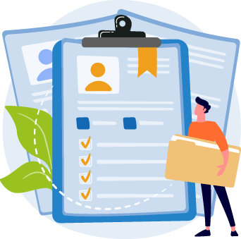 employer with clipboard